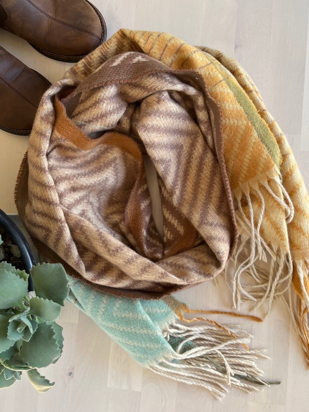 Herringbone scarf